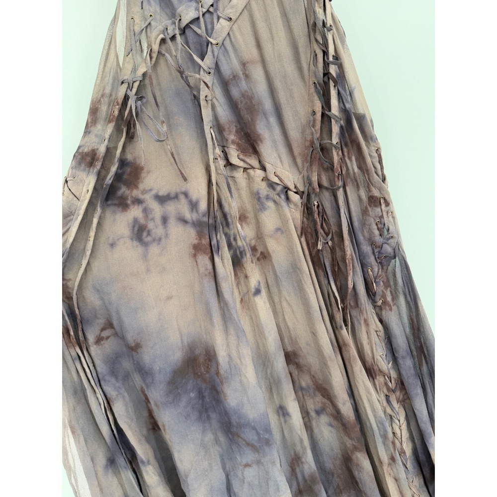 ALLSAINTS Spitalfields Zohra Silk Maxi Dress Jacks Place NWT Sz 12 (us 8)Flawed! - Picture 3 of 12